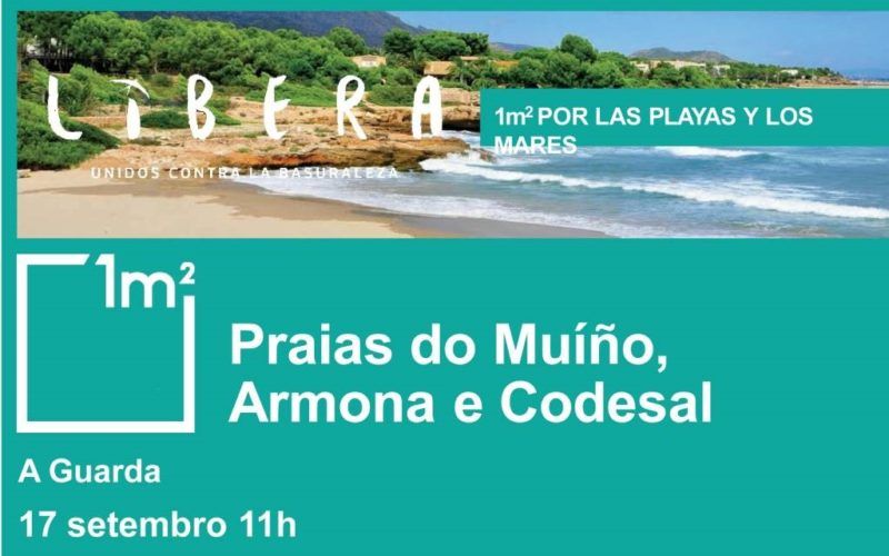 A Guarda participa no proxecto de limpeza de praias