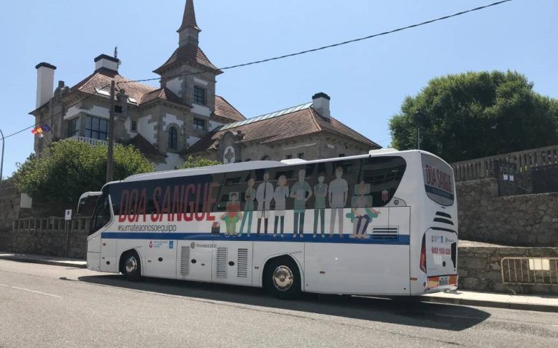 Unidade móbil de doazóns de sangue na Guarda