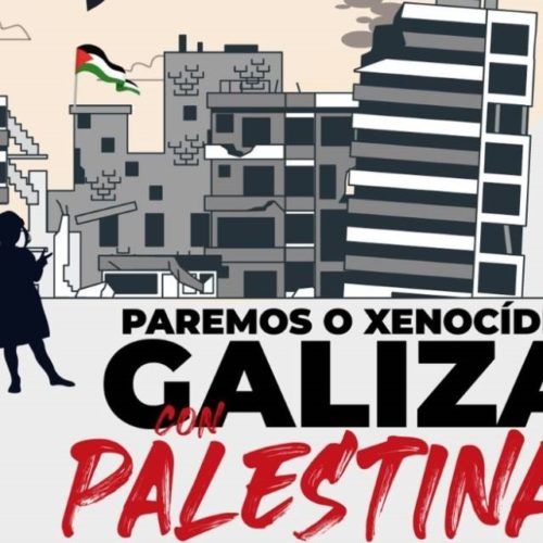 24 localidades galegas únense en solidariedade con Palestina