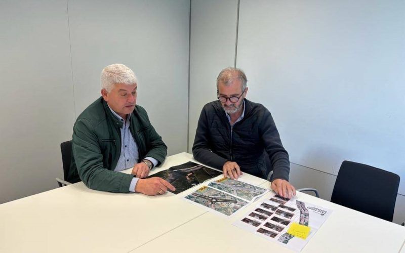 Xunta de Galicia e Concello de Ponteareas analizan as obras na PO-254