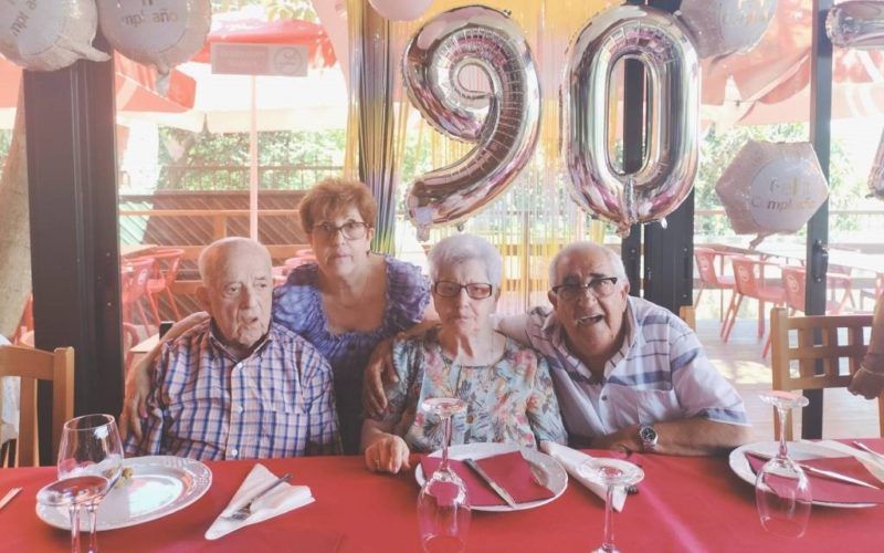 Os covelenses María Guimaré e David López celebran os seus 75 anos de matrimonio