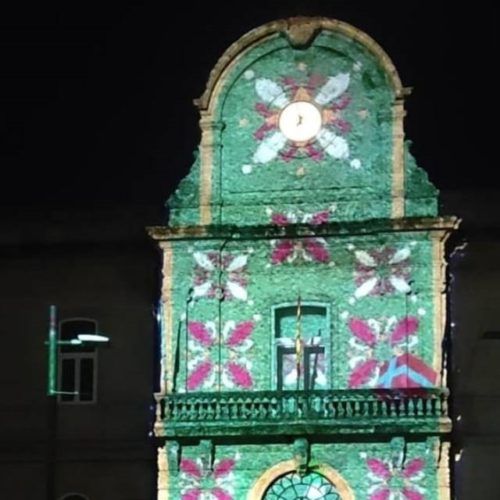 Vídeo mapping do Corpus Christi reuniu a máis de 4.000 persoas en Ponteareas