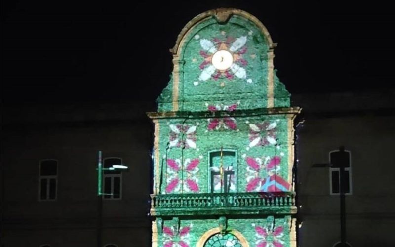 Vídeo mapping do Corpus Christi reuniu a máis de 4.000 persoas en Ponteareas