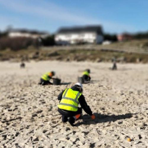 A Xunta de Galicia constata que “é posible” recoller os sacos de pellets en Alta Mar