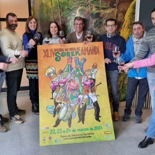 O Concello de Sober presentou o cartel da XLIV Feira do Viño de Amandi