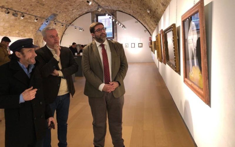 O artista cañicense Diego de Giráldez expón a súa obra en Ávila