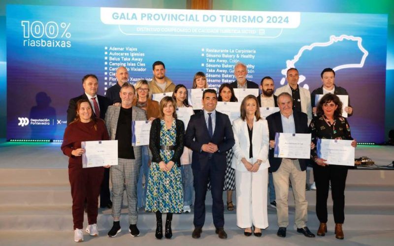 A Deputación aposta pola campaña “100% Rías Baixas” na Gala Provincial de Turismo