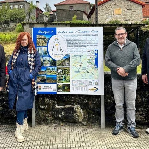 A Cañiza estrea nova sinaléctica da Vía Mariana Luso-Galaica