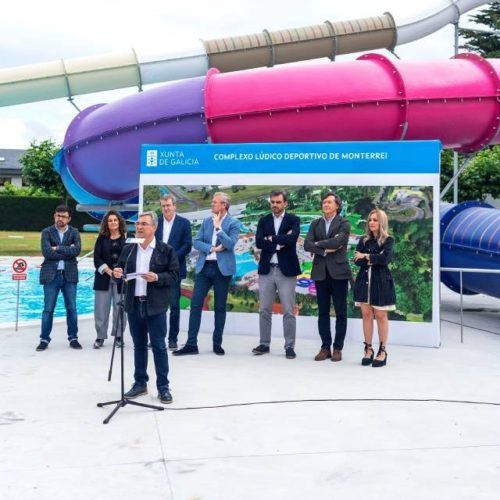 Rueda inaugurou o Complexo Deportivo de Monterrei no Pereiro de Aguiar