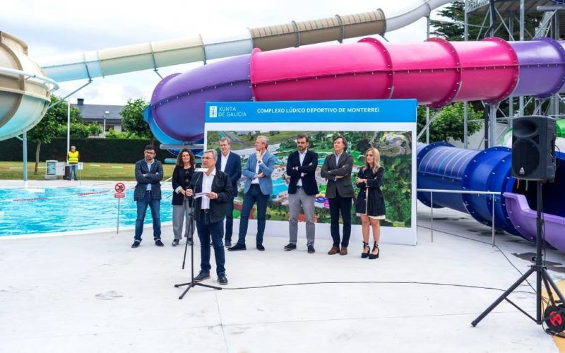Rueda inaugurou o Complexo Deportivo de Monterrei no Pereiro de Aguiar