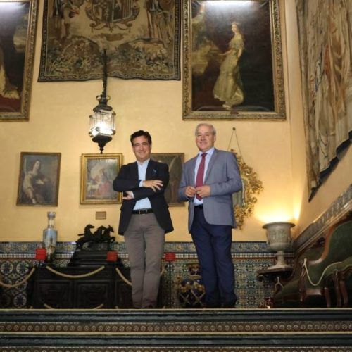 José Tomé visitou o Palacio de Las Dueñas, en Sevilla