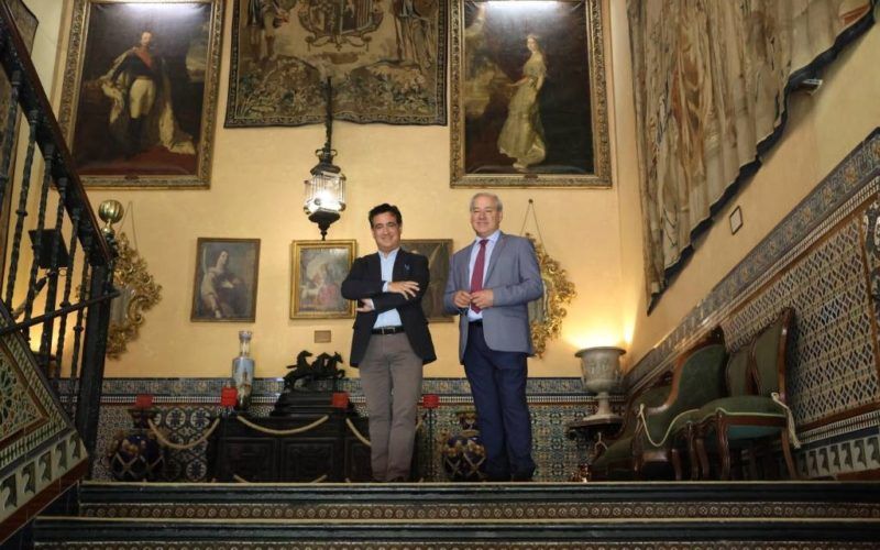 José Tomé visitou o Palacio de Las Dueñas, en Sevilla