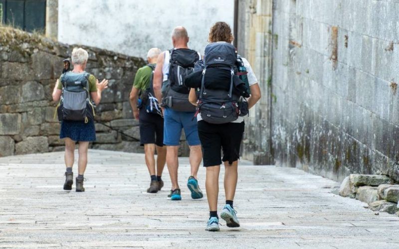 Un 50% dos peregrinos do Camiño Portugués pasaron en xullo por Tui