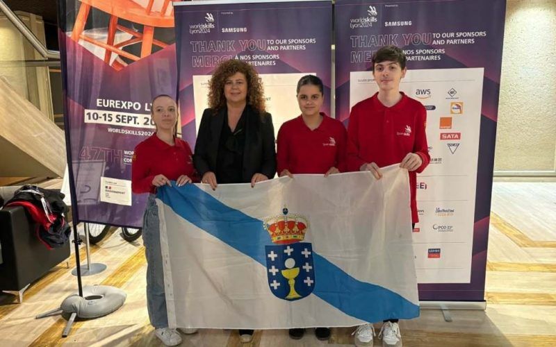 Tres estudantes galegos de FP participan no WorldSkills 2024 en Lyon