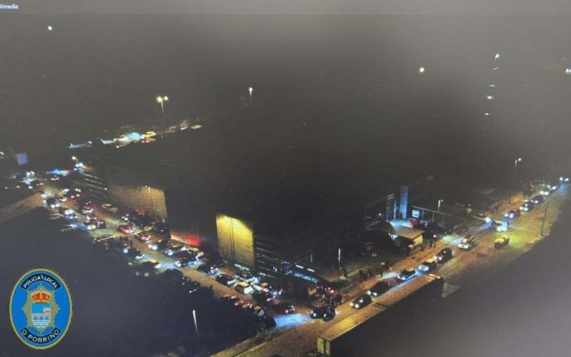 A Policía Local do Porriño desactivou unha concentración ilegal de vehículos