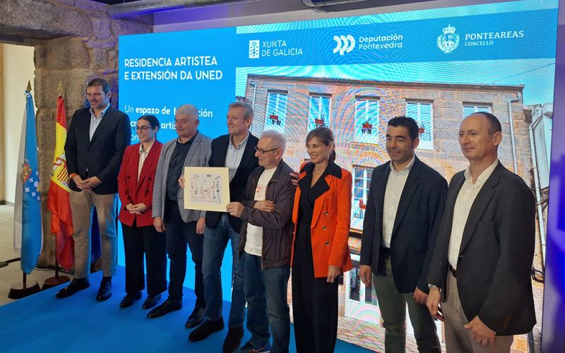 A Residencia de Artistas pulsa o momento político en Ponteareas