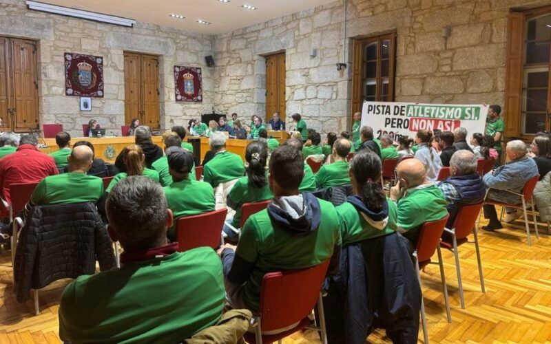 Oposición de Ponteareas forzará pleno extraordinario esixindo ampliar a 400 metros a pista de atletismo