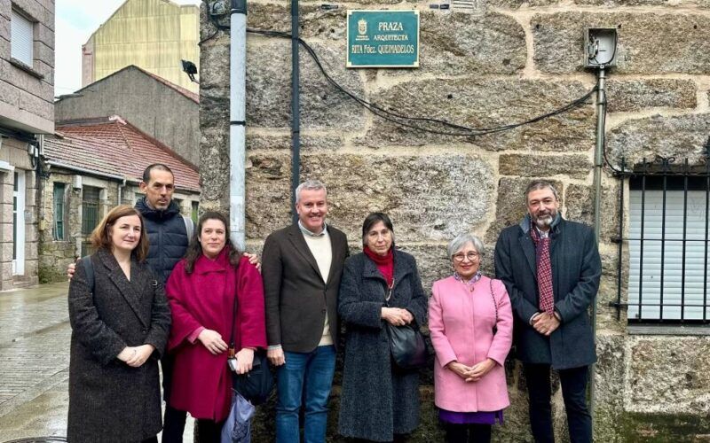 A Cañiza e o COAG renden homenaxe á arquitecta Rita Fernández Queimadelos