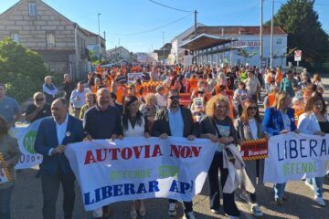 Mos sae á rúa contra o novo trazado da A-52 e pola liberación da peaxe da AP-9