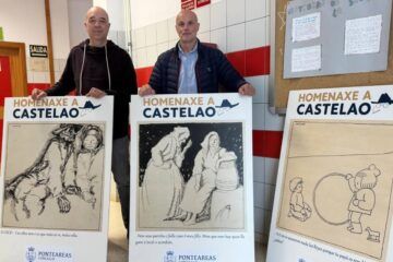 As viñetas de Castelao serán expostas nos centros escolares de Ponteareas