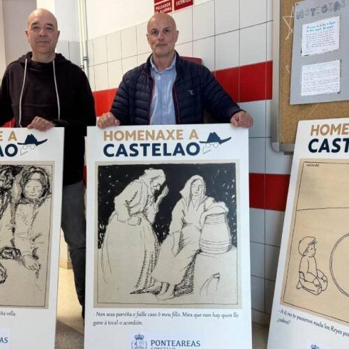 As viñetas de Castelao serán expostas nos centros escolares de Ponteareas