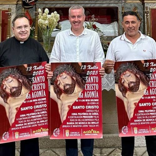 A Cañiza volve a honrar ao Cristo da Agonía