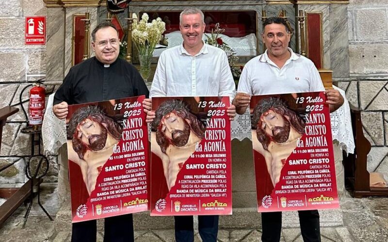 A Cañiza volve a honrar ao Cristo da Agonía