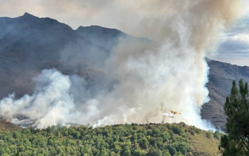 PSdeG considera inadmisible a retirada de bombeiros dos incendios da provincia de Ourense