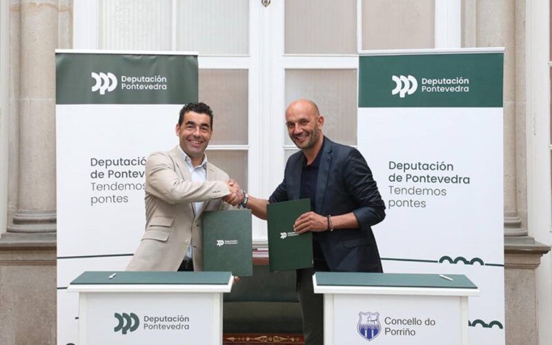 Novo espazo público na rúa Pío XII do Porriño