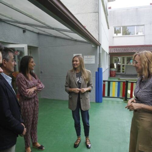 Fabiola García visita a nova escola infantil municipal de Sober