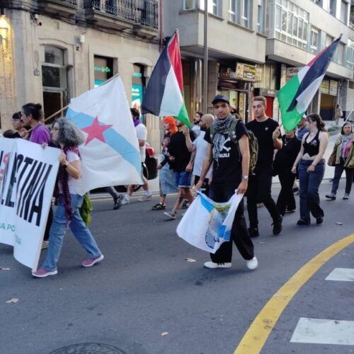 Protestas en Ourense contra o xenocidio en Palestina