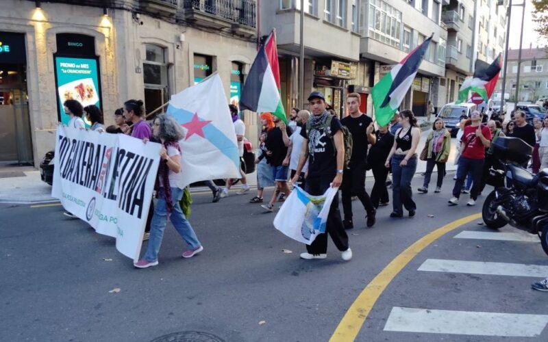 Protestas en Ourense contra o xenocidio en Palestina