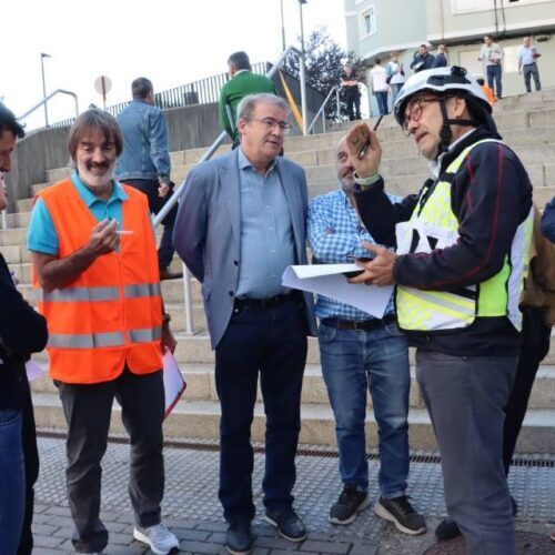 Simulacro de incendio no Edificio Xudicial de Ourense