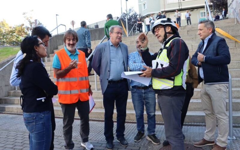Simulacro de incendio no Edificio Xudicial de Ourense