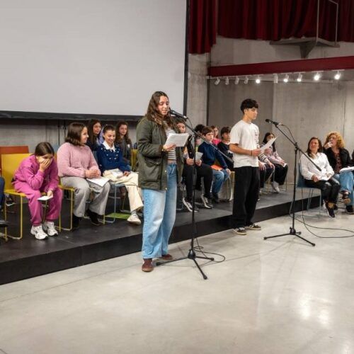 Pleno municipal infantil en Tui