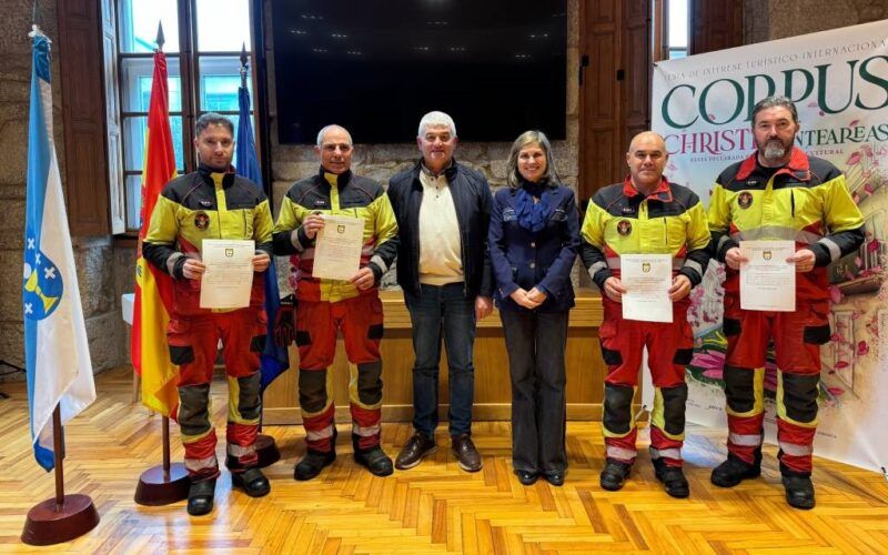 A “pegada” dos bombeiros de Ponteareas durante a DANA