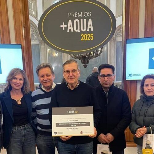 A Comunidade de Parada e Rocha recibe premio +AQUA