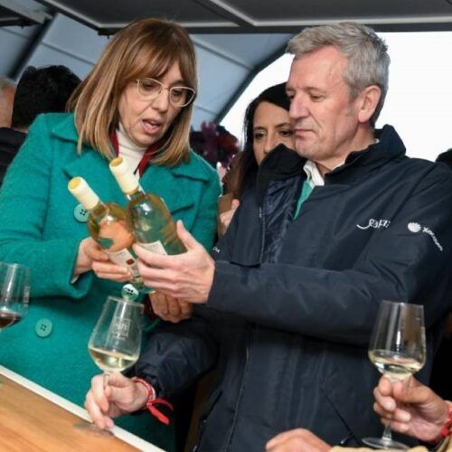 Alfonso Rueda asistiu á Feira do Viño de Amandi, en Sober
