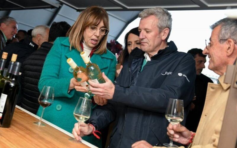 Alfonso Rueda asistiu á Feira do Viño de Amandi, en Sober