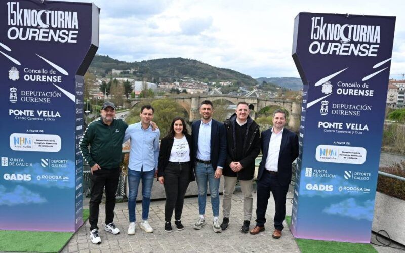 A “15K Nocturna Ourense” preséntase en Ponte Vella cun marcado carácter solidario
