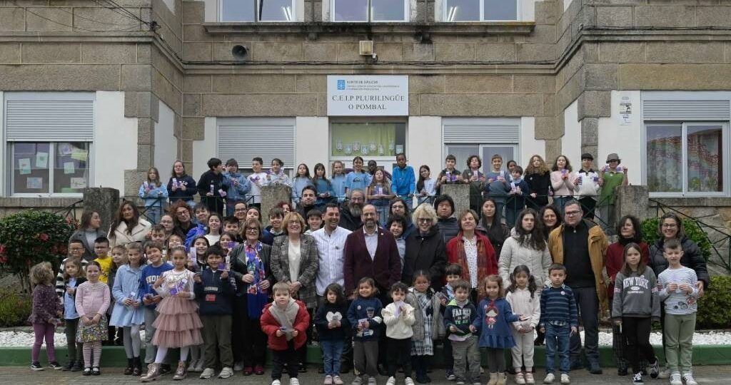 A rapazada do CEIP O Pombal de Vigo abre o camiño para a “Primavera das Letras”