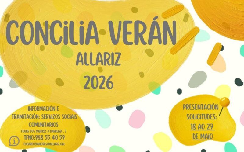 O Concello de Allariz organiza o programa Concilia Verán 2026