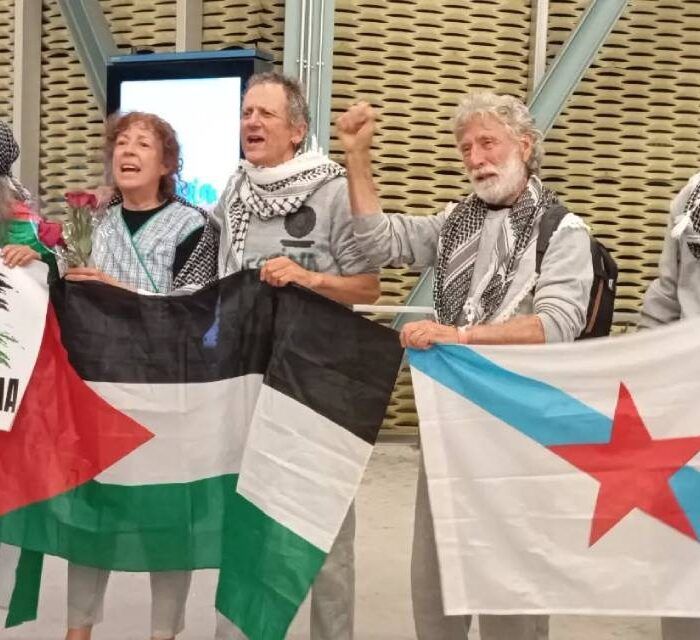 En casa os membros galegos da Flotilla Global Sumud