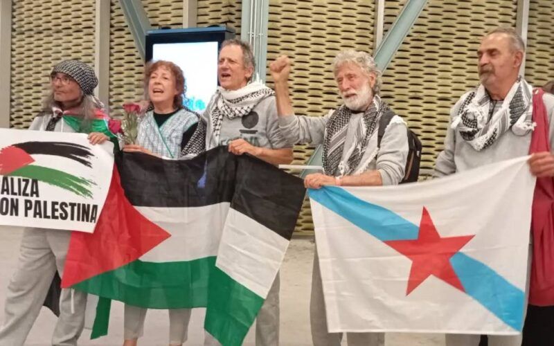 En casa os membros galegos da Flotilla Global Sumud