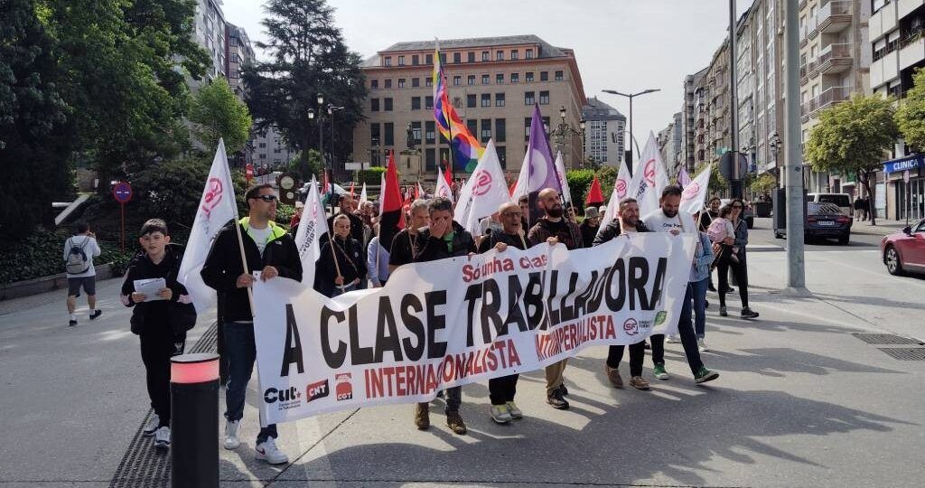 Tres manifestacións do Primeiro de Maio en Ourense