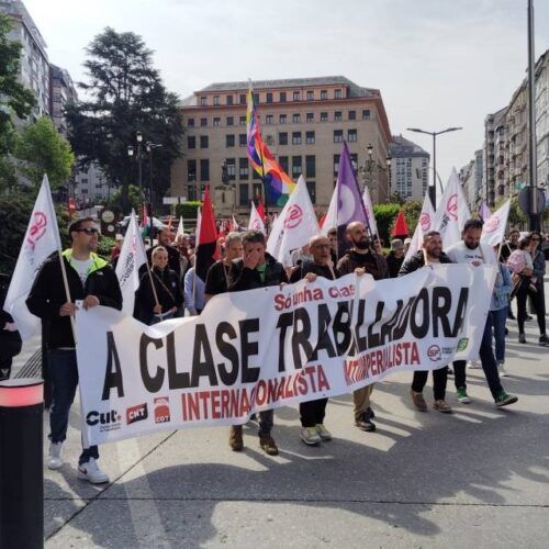 Tres manifestacións do Primeiro de Maio en Ourense
