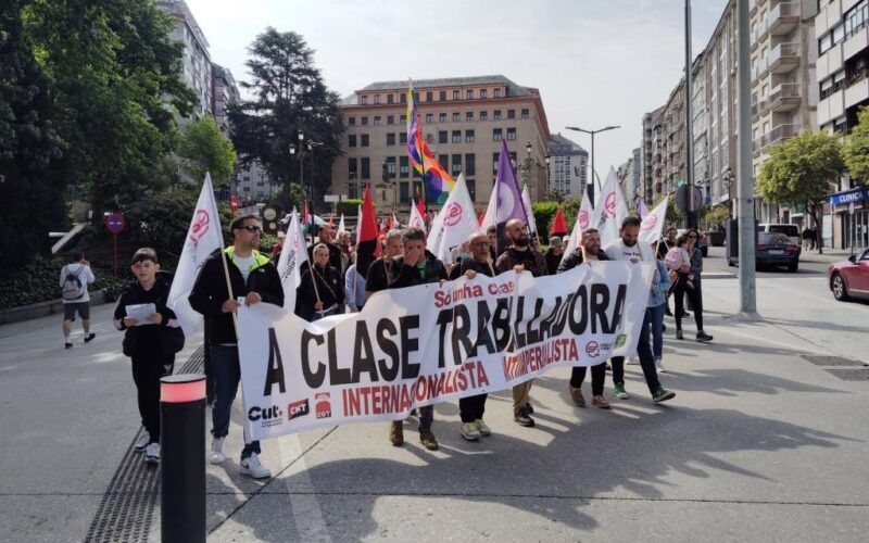 Tres manifestacións do Primeiro de Maio en Ourense