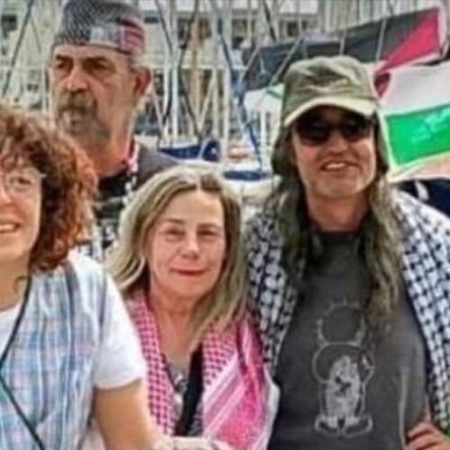 Detido por Israel activista ponteareán da Flotilla Global Sumud Gaza