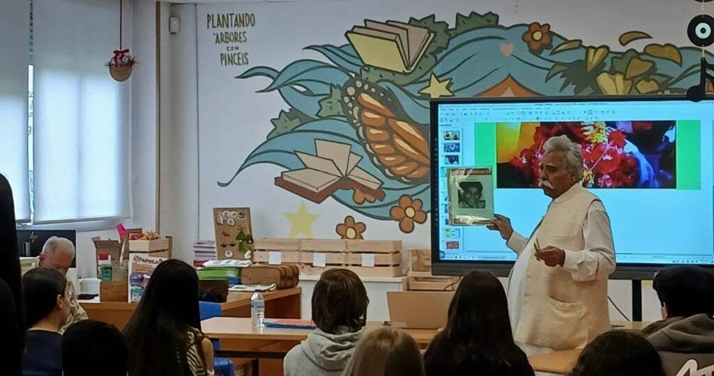O IES do Barral acolleu unha charla do activista contra a escravitude infantil, Ehsan Ullah Khan