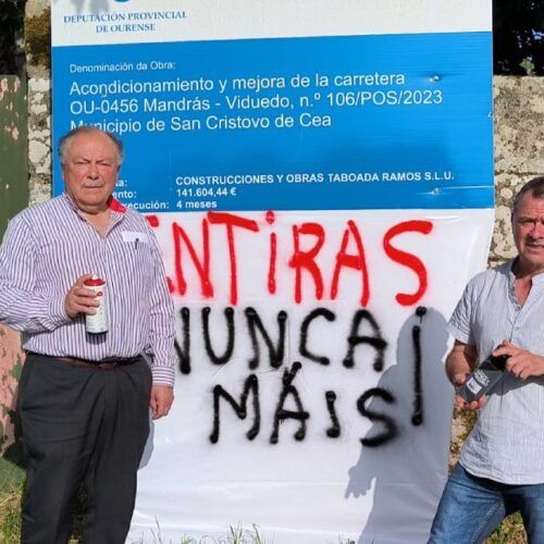 O BNG de Cea denuncia anos de retraso da estrada de Mandrás a Viduedo